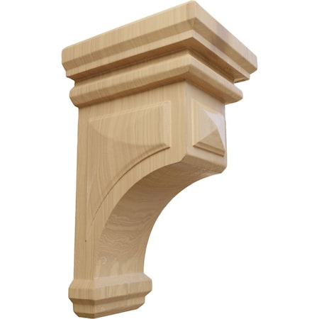 Ekena Millwork 4"W x 4 3/4"D x 8"H Small Woodruff Wood Corbel, Cherry CORW04X04X08WFCH